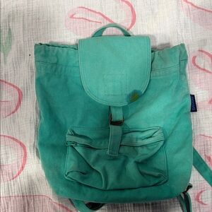 BAGGU Aqua Canvas Backpack